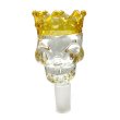 画像1: Slull with Crown Big Glass Bowl ガラスボング　水パイプ用　火皿 ／ 14mm オス型 (1)