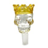 画像: Slull with Crown Big Glass Bowl ガラスボング　水パイプ用　火皿 ／ 14mm オス型