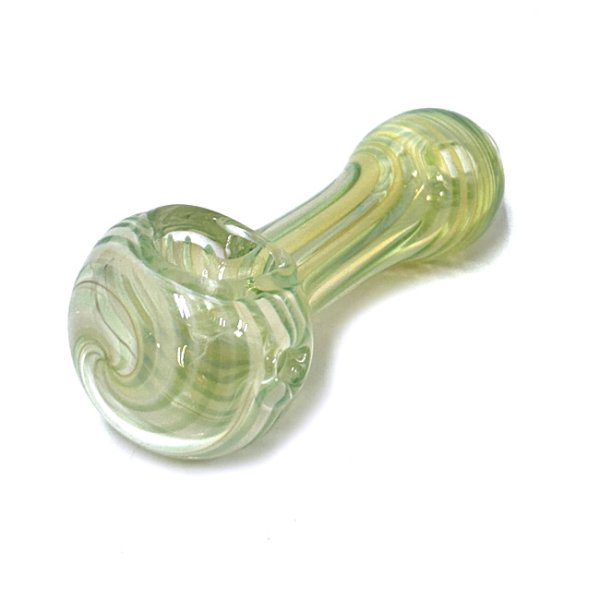 画像2: Ropes & Swirls Glass Spoon Pipe ガラスパイプ (2)