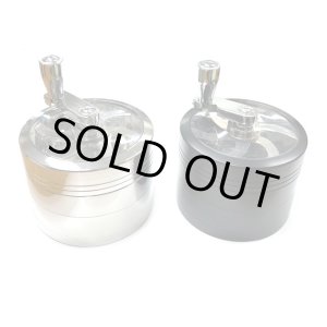 画像: 4pc Metal Crank Grinder ハンドル付き グラインダー φ60mm