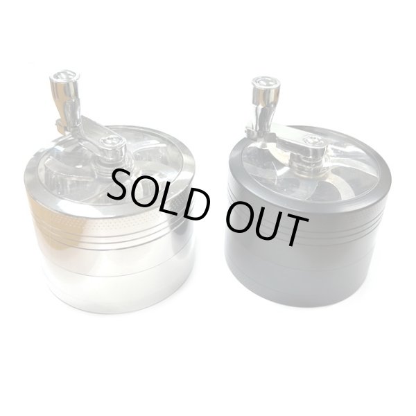 画像1: 4pc Metal Crank Grinder ハンドル付き グラインダー φ60mm (1)