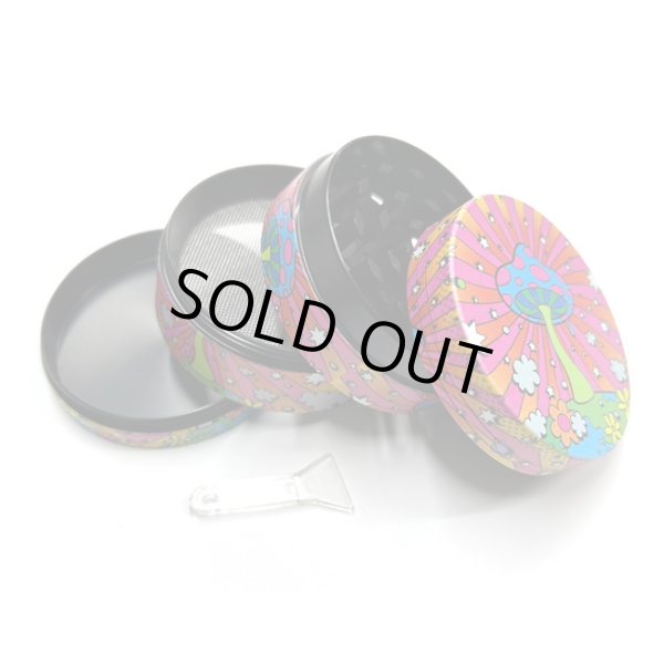 画像3: 4 Layer Grinder  グラインダー ／ クラッシャー （マッシュルーム）φ48mm (3)