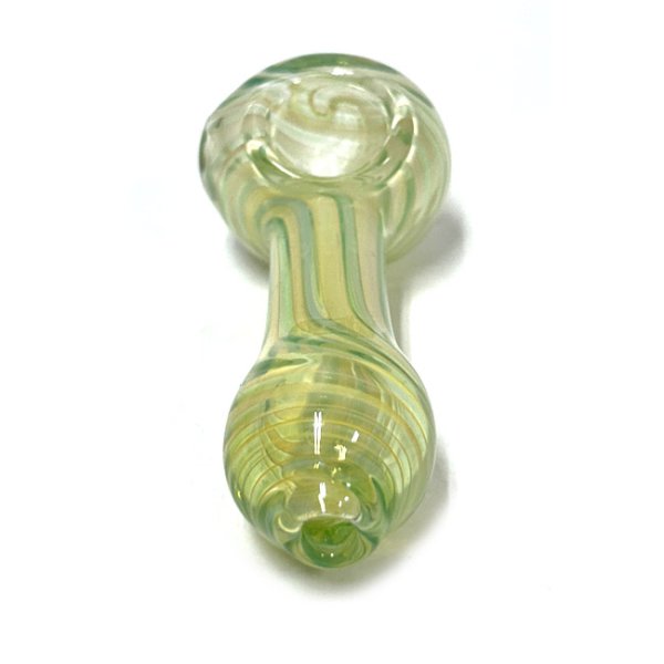 画像4: Ropes & Swirls Glass Spoon Pipe ガラスパイプ (4)