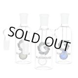 画像: GLASS HOUSE - Diffuser Ash Catcher ガラスボング用 拡張チャンバーパーツ 90°(14mm)