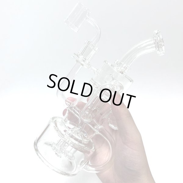 画像4: Pulsar - Debonaire Diamond Triple Perc Glass Recycler Dab Rig リサイクラー ダブリグ ボング 23.5cm (4)