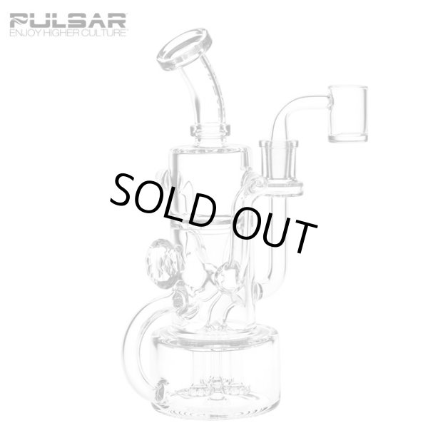 画像1: Pulsar - Debonaire Diamond Triple Perc Glass Recycler Dab Rig リサイクラー ダブリグ ボング 23.5cm (1)