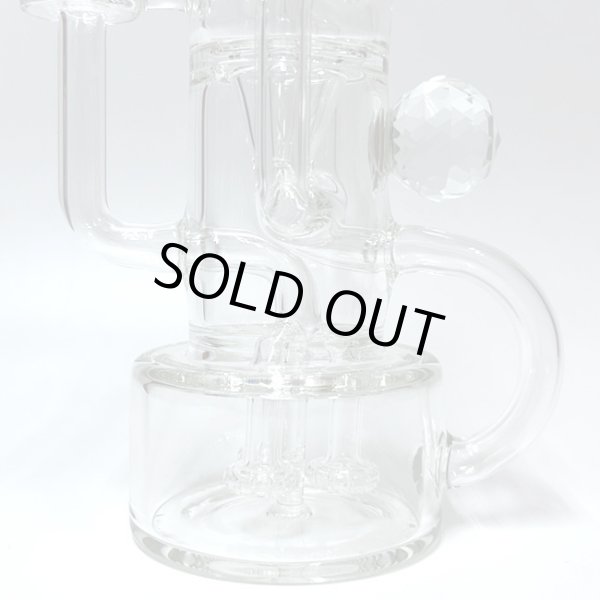 画像7: Pulsar - Debonaire Diamond Triple Perc Glass Recycler Dab Rig リサイクラー ダブリグ ボング 23.5cm (7)