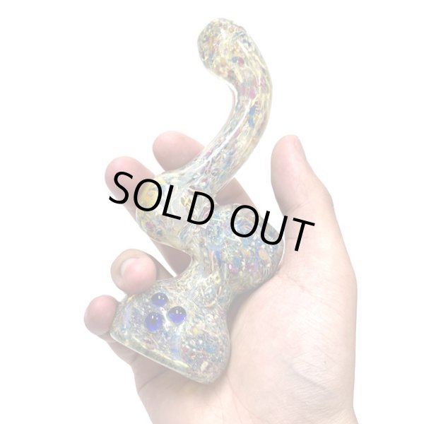 画像6: Rainbow Speckled Glass Bubbler ガラスバブラー  (6)