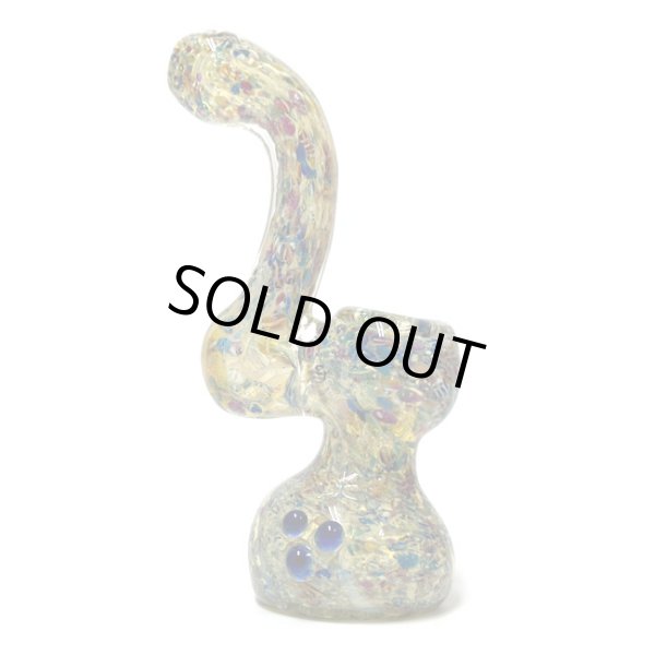 画像1: Rainbow Speckled Glass Bubbler ガラスバブラー  (1)