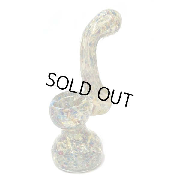 画像2: Rainbow Speckled Glass Bubbler ガラスバブラー  (2)