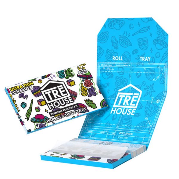 画像1: TRE House - Premium Ultra Thin 1 1/4サイズ ペーパー&フィルターキット 76mm (1)
