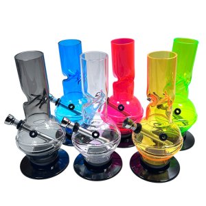 画像: Cross Bubble Twist アクリル アイス ボング 20cm