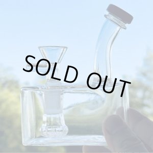画像: Rectangle Thick Glass Water Pipe ミニ ガラスボング 