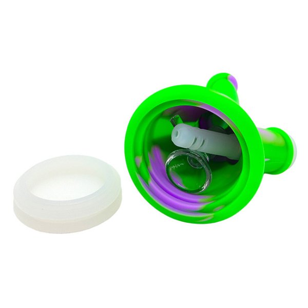 画像5: Mini Silicone Beaker Bong ミニシリコン ビーカー ボング 17cm (5)