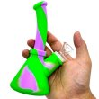 画像6: Mini Silicone Beaker Bong ミニシリコン ビーカー ボング 17cm (6)
