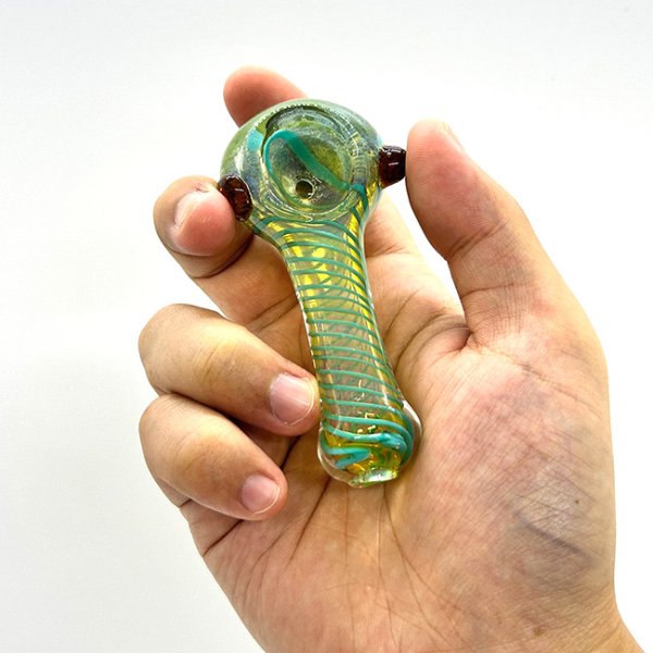 画像6: Color Changing Hand Glass Pipe ガラスパイプ (6)