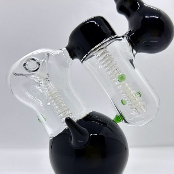 画像5: Heady Smoking Pipes - Black Hookah Bubbler  ガラスバブラー  (5)