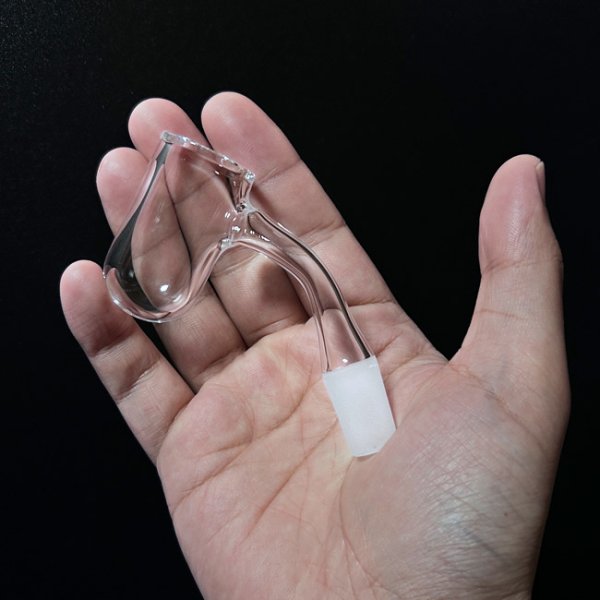 画像5: Deep Round Bottom Quartz Banger 45° ディープラウンドボトム クォーツ バンガー (WAX・ダブリグ用 火皿) (5)