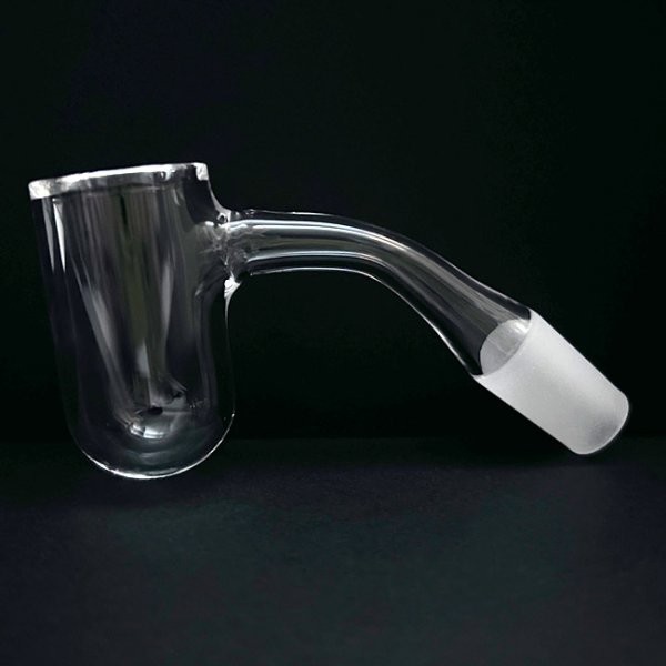 画像1: Deep Round Bottom Quartz Banger 45° ディープラウンドボトム クォーツ バンガー (WAX・ダブリグ用 火皿) (1)