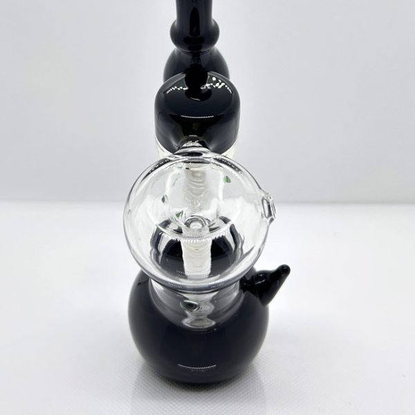 画像4: Heady Smoking Pipes - Black Hookah Bubbler  ガラスバブラー  (4)