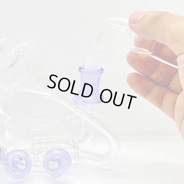 画像5: Purple Beaker Recycler Dab Rig リサイクラーダブリグ (5)