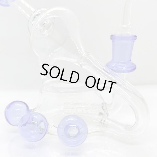 画像4: Purple Beaker Recycler Dab Rig リサイクラーダブリグ (4)