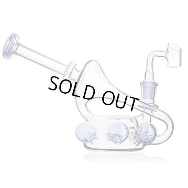 画像1: Purple Beaker Recycler Dab Rig リサイクラーダブリグ (1)