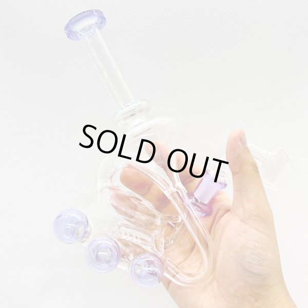 画像6: Purple Beaker Recycler Dab Rig リサイクラーダブリグ (6)