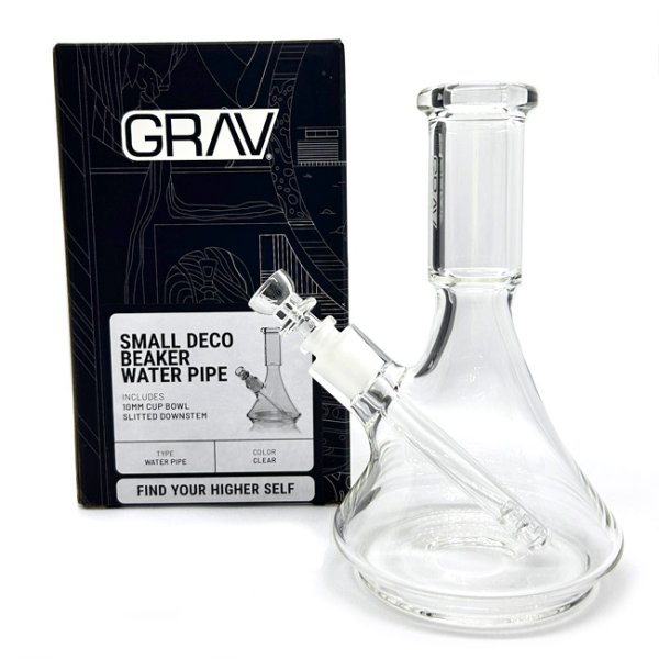画像2: GRAV - Small Deco Beaker Bong グラブ ガラス ボング 17cm (2)