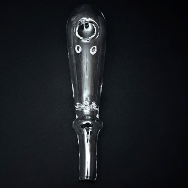 画像4: Thick Baton Style Glass クラックパイプ ガラパイ - 12.5cm (4)