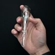 画像5: Thick Baton Style Glass クラックパイプ ガラパイ - 12.5cm (5)