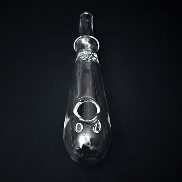 画像3: Thick Baton Style Glass クラックパイプ ガラパイ - 12.5cm (3)