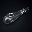 画像1: Thick Baton Style Glass クラックパイプ ガラパイ - 12.5cm (1)