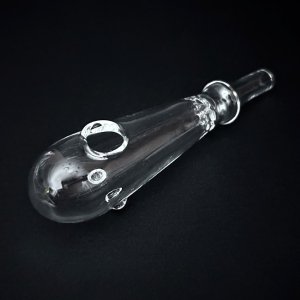 画像: Thick Baton Style Glass クラックパイプ ガラパイ - 12.5cm