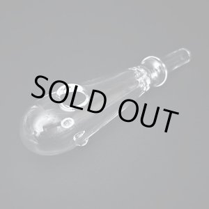 画像: Thick Baton Style Glass クラックパイプ ガラパイ - 12.5cm