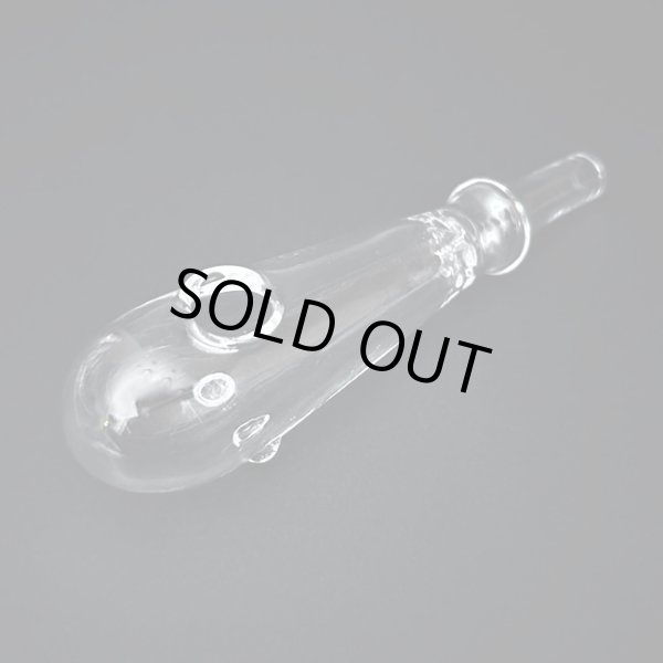 画像1: Thick Baton Style Glass クラックパイプ ガラパイ - 12.5cm (1)