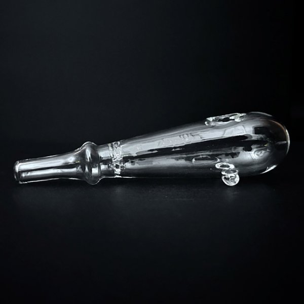 画像2: Thick Baton Style Glass クラックパイプ ガラパイ - 12.5cm (2)