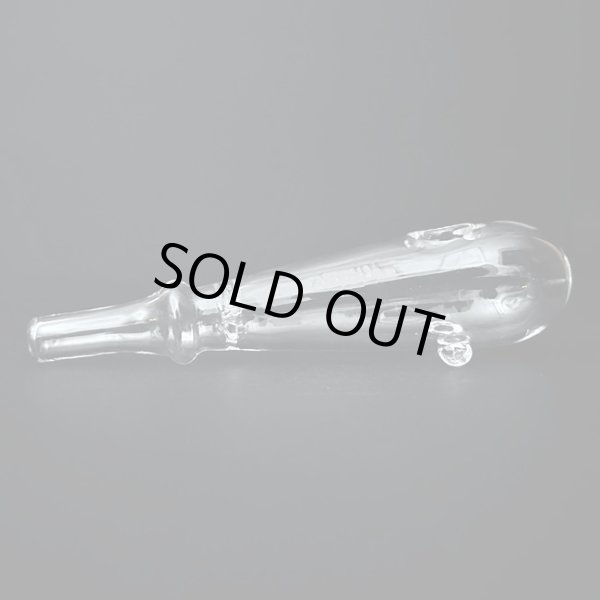 画像2: Thick Baton Style Glass クラックパイプ ガラパイ - 12.5cm (2)