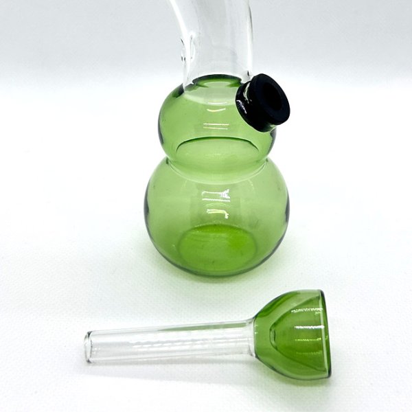 画像4: Double Bubble ミニ ガラスボング 13.5cm (4)
