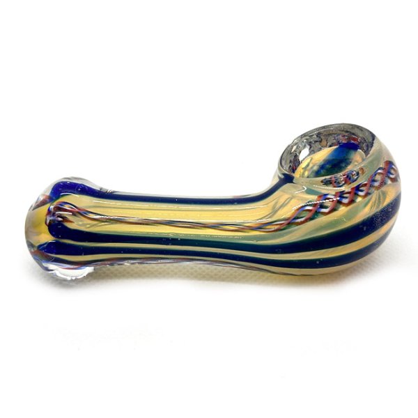 画像4: Color Changing Left Hand Glass Pipe ガラスパイプ (4)