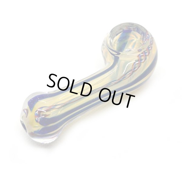 画像2: Color Changing Left Hand Glass Pipe ガラスパイプ (2)
