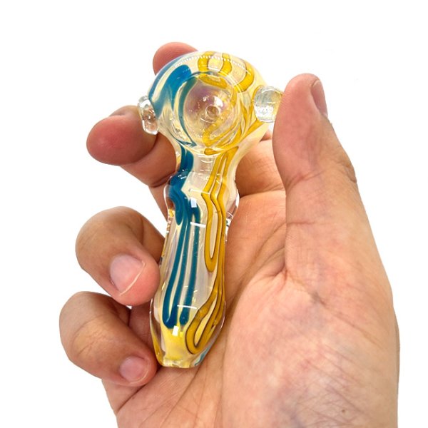 画像7: Color Changing Hand Glass Pipe ガラスパイプ (7)