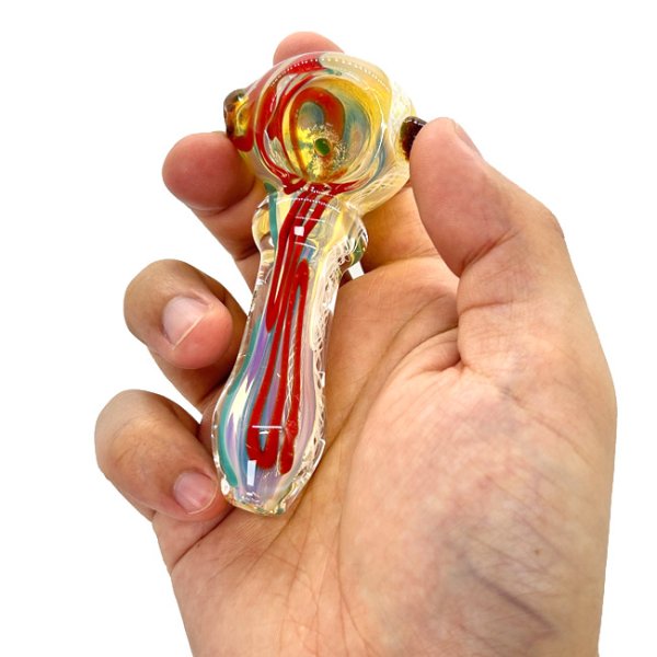 画像7: Color Changing Hand Glass Pipe ガラスパイプ (7)