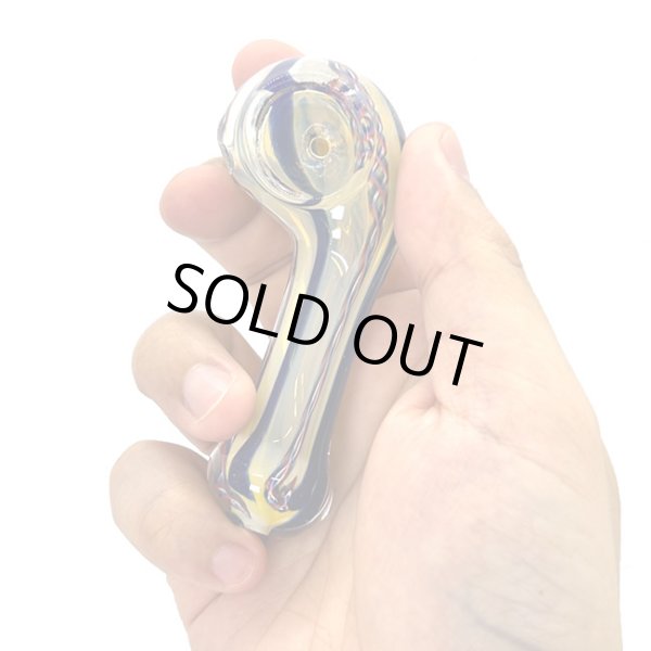 画像7: Color Changing Left Hand Glass Pipe ガラスパイプ (7)