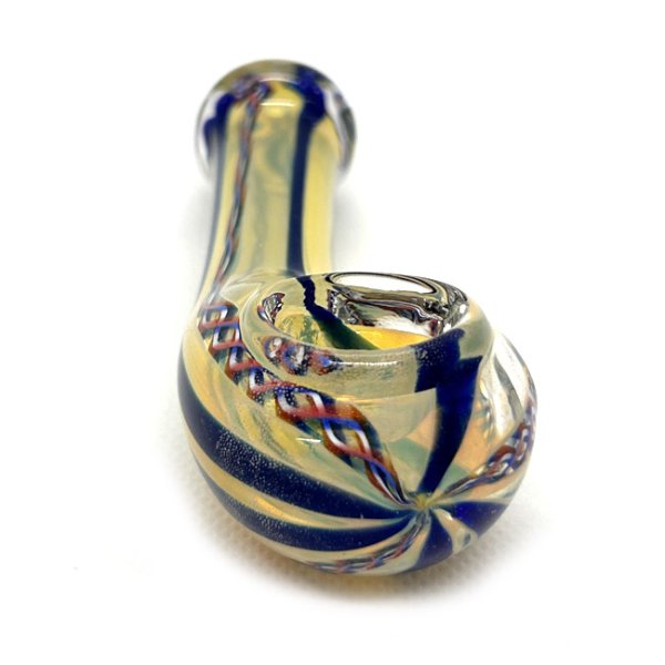 画像5: Color Changing Left Hand Glass Pipe ガラスパイプ (5)