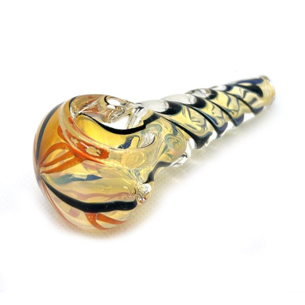 画像1: Color Changing Hand Glass Pipe ガラスパイプ (1)
