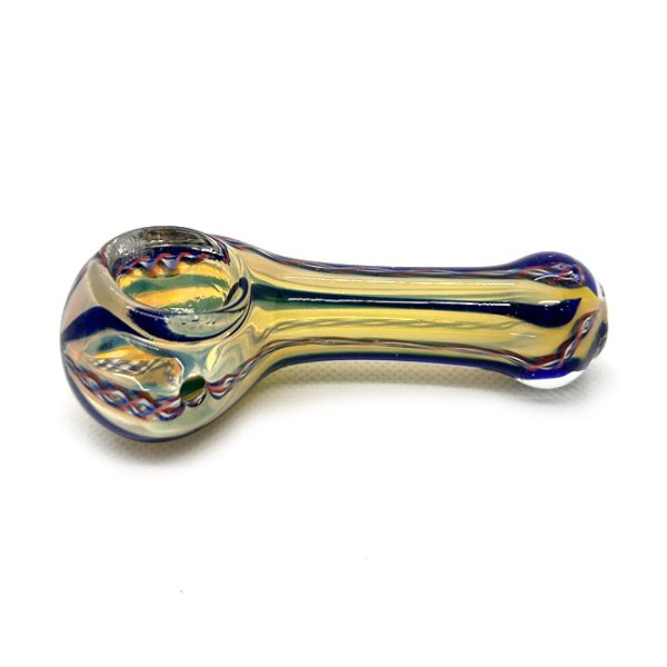 画像3: Color Changing Left Hand Glass Pipe ガラスパイプ (3)