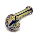 画像: Color Changing Left Hand Glass Pipe ガラスパイプ