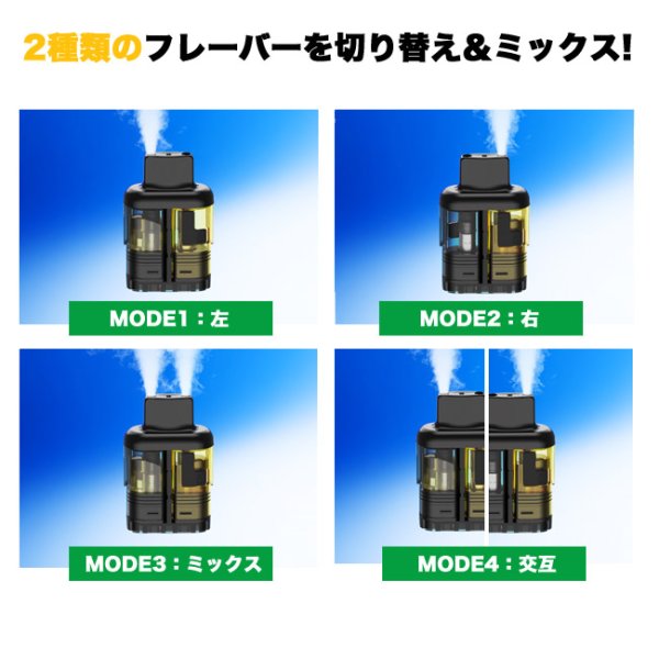 画像2: 2種類のリキッドを切り替え＆MIXできる！Eleaf  - IORE MIX イーリーフ イオレミックス【初心者おすすめ ／ 電子タバコ・電子シーシャ・VAPEスターターキット】 (2)