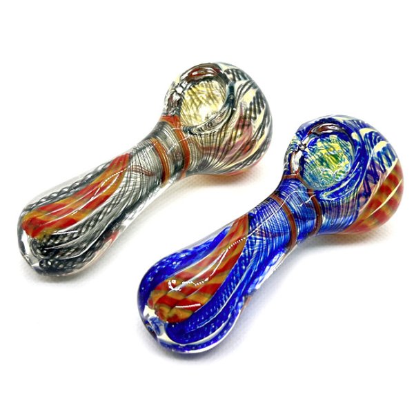 画像1: Color Changing Hand Glass Pipe ガラスパイプ (1)